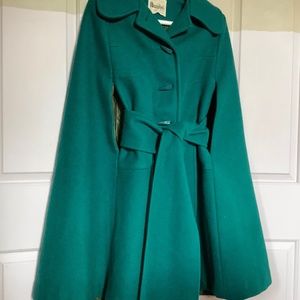 Wool cape coat